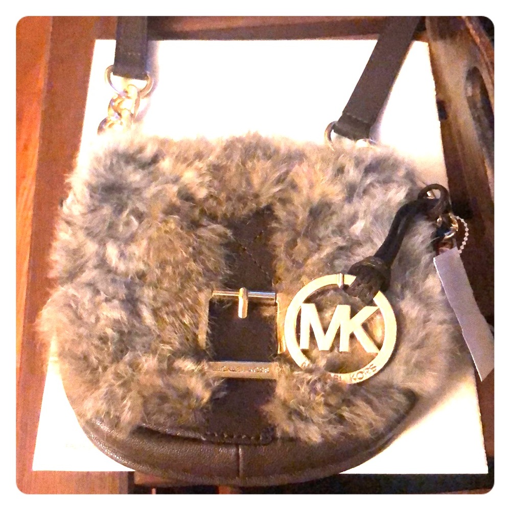 Michael Kors rabbit fur purse